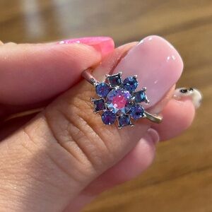 Geometric Floral Shaped Ring